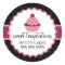 Whimsical Bakery Cupcake Pink Box Seal