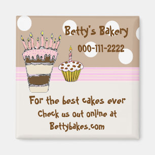 Whimsical Bakery Magnet