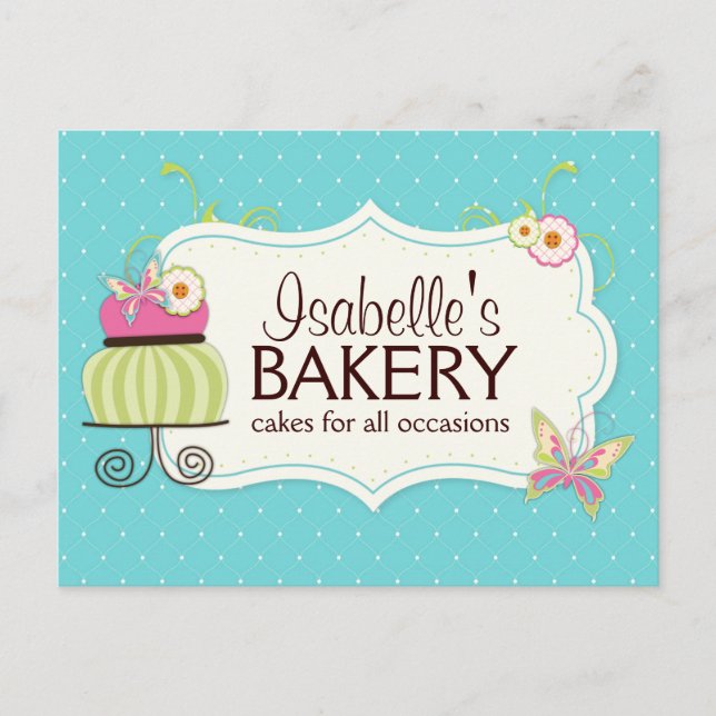 Whimsical Bakery Postcard Flyer (Front)
