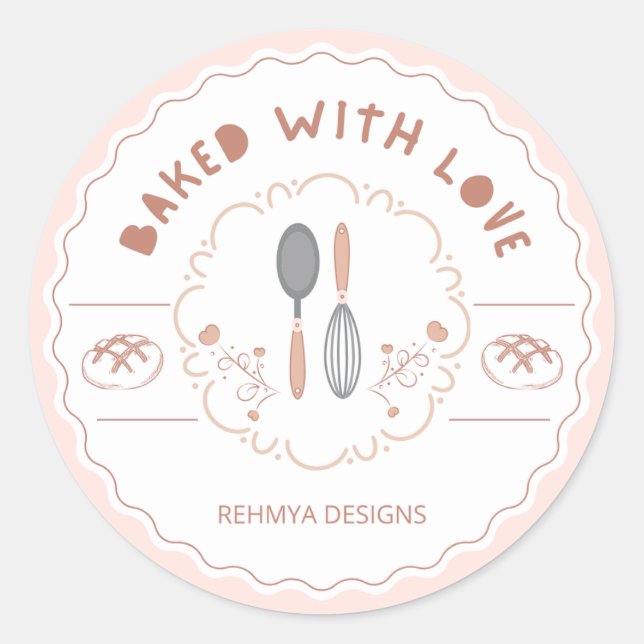 Whimsical Baking Delights Sticker (Front)