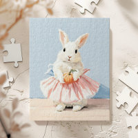 Whimsical Ballerina Bunny Fall Autumn