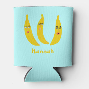 Whimsical Banana Trio CUSTOMIZE IT Can Cooler