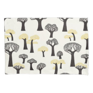 Whimsical Baobab Tree Pattern Pillowcase