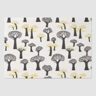 Whimsical Baobab Tree Pattern Tissue Paper