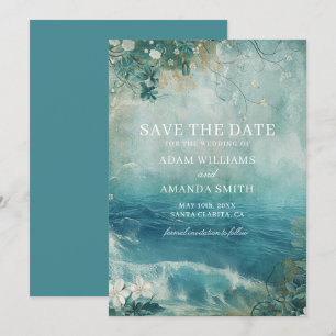 Whimsical Beach Destination Wedding Save The Date