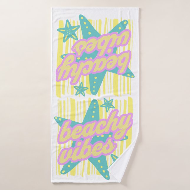 Whimsical Beach Seashells Bath Towel (Bath Towel)