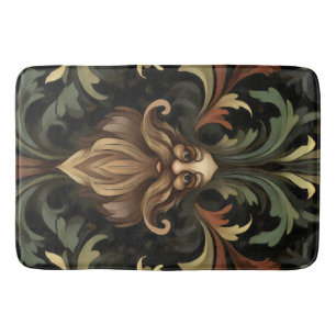 Whimsical Bearded Guardian Bath Mat
