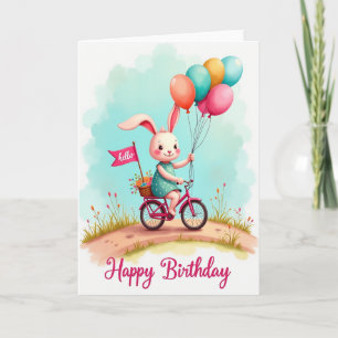 Whimsical Bike Birthday Card