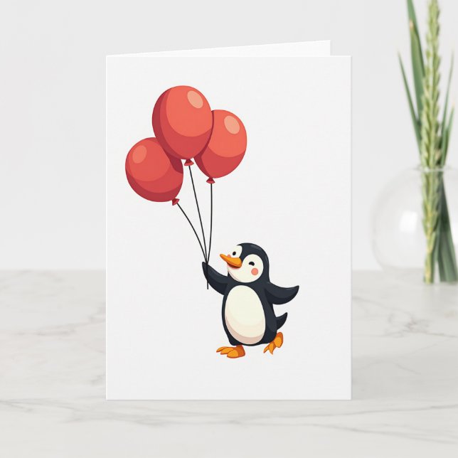 Whimsical Bird Art Card (Front)