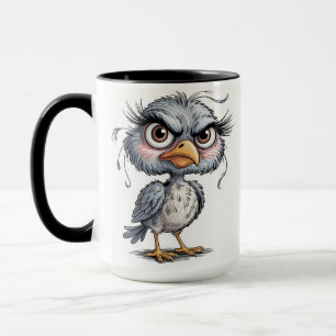 Whimsical bird mug