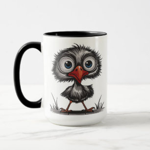 Whimsical bird mug
