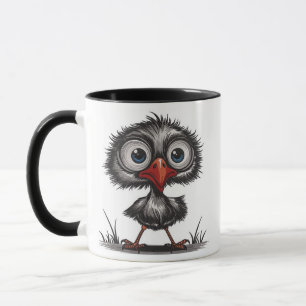 Whimsical bird mug