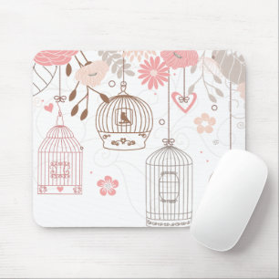 Whimsical Birdcages Mouse Mat