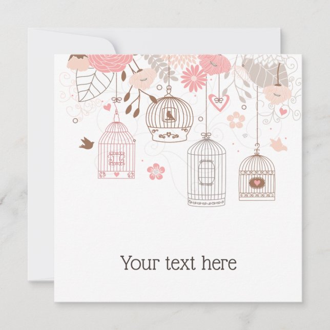 Whimsical Birdcages Personalised (Front)