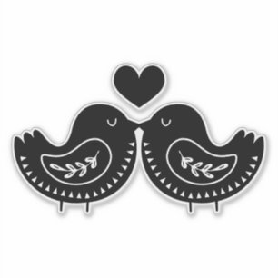 Whimsical Birds and Heart