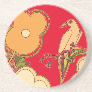 Whimsical Birds Coaster