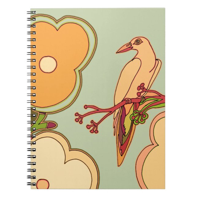 Whimsical Birds Notebook (Front)