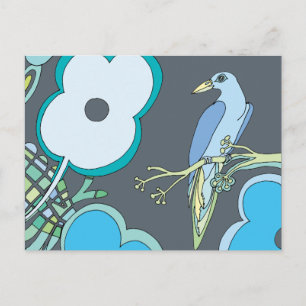 Whimsical Birds Postcard