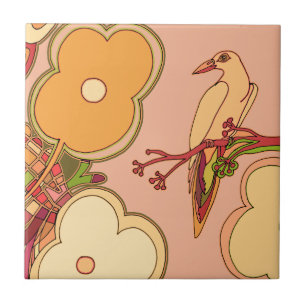 Whimsical Birds Tile
