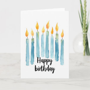 Whimsical Birthday Candle Card