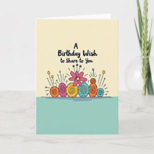 Whimsical Birthday Doodle Card