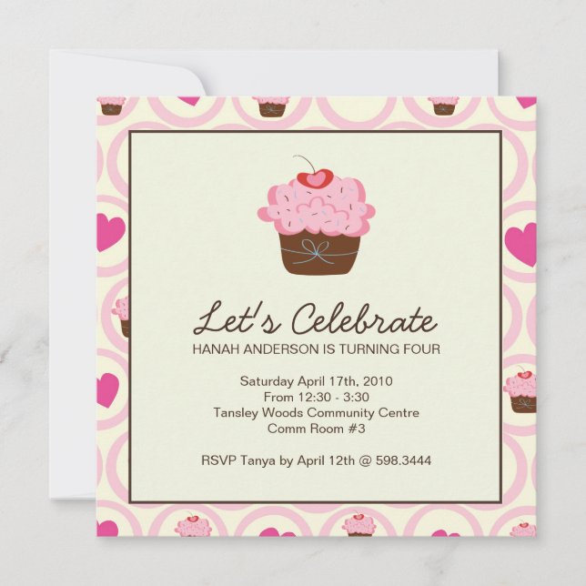 Whimsical Birthday Party Invitation (Front)