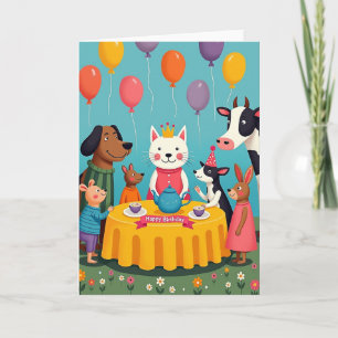 Whimsical Birthday Scene Card