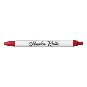 Whimsical Black and White Retro Calligraphy Ink Pen