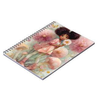 Whimsical Black Girl Art Notebook