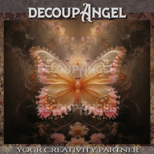 Whimsical Bloom – Fantasy Butterfly Decoupage Tissue Paper