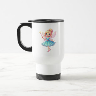 Whimsical Blue Fairy Travel Mug