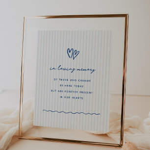 Whimsical Blue In Loving Memory Poster