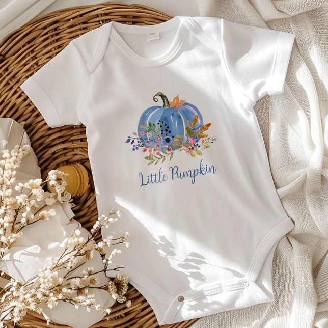Whimsical Blue Pumpkin Baby Bodysuit (Creator Uploaded)