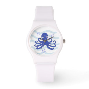 Whimsical Blue Sea Octopus Watch