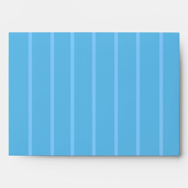 WHIMSICAL BLUE STRIPED PATTERN ENVELOPE (Front)