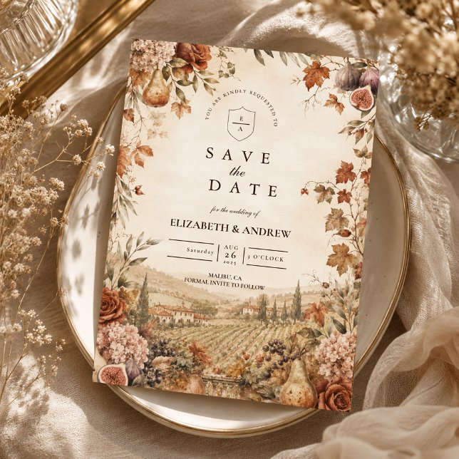 Whimsical Boho Autumn Wedding Save The Date (Creator Uploaded)