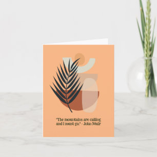 Whimsical Boho Floral Blank Nature Lovers Card