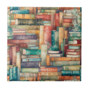Whimsical Books Tile