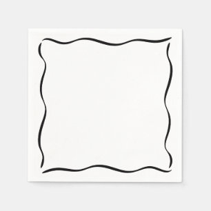 Whimsical Border A Tini Bit Older Birthday Napkin