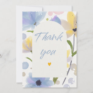 Whimsical botanical Bohemian wedding greeting Card