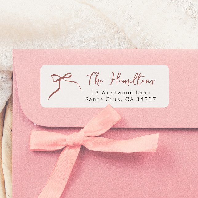 Whimsical Bow Hand Drawn Red Ribbon Script Name (Creator Uploaded)