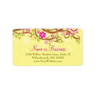 Whimsical Branch Label
