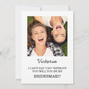 Whimsical Bridesmaid Proposal Card