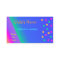 Whimsical Bright Colours Children's Calling Card