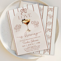 Whimsical Brown Love Is Brewing Bridal Shower
