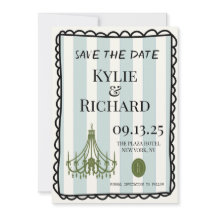Whimsical Bubble Border Save The Date