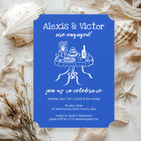 Whimsical Buffet DInner Custom Engagement Party