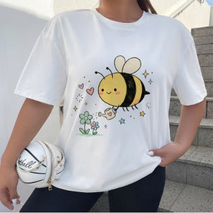Whimsical Bumblebee Nature Lover Tri-Blend Shirt