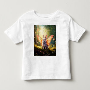 Whimsical bunny in an enchanted forest toddler T-Shirt