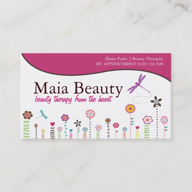 Whimsical Business Cards (Front)